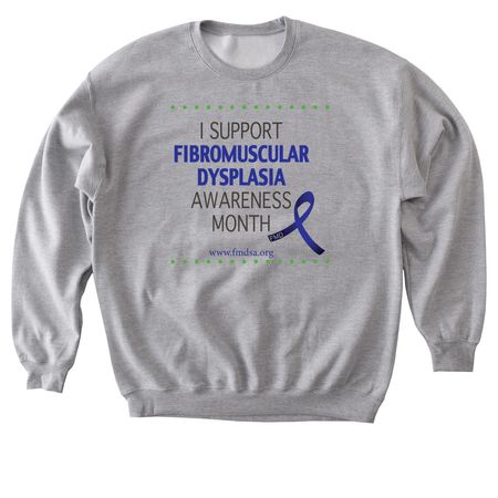 May is FMD Awareness Month, a Sport Grey Softstyle Crewneck Sweatshirt