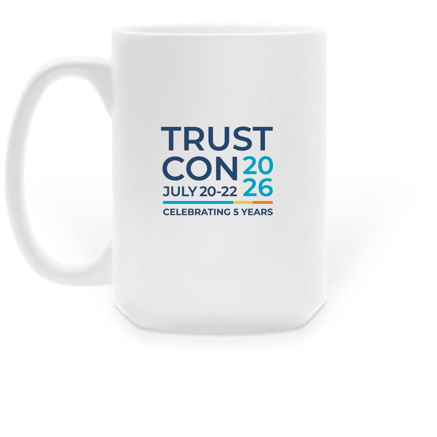 Here for the Cookies Mug, a White Large Coffee Mug (back-view)