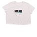 HOT NSO, a Heather Dust Women?s Flowy Cropped Tee