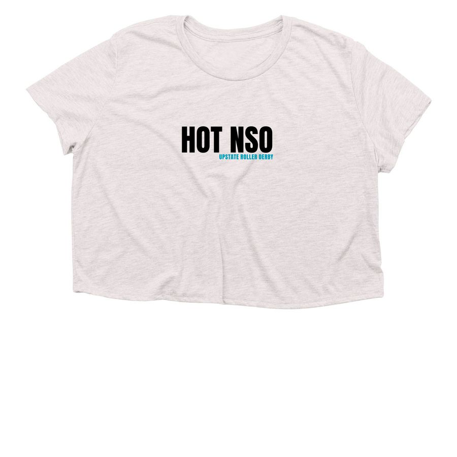 HOT NSO, a Heather Dust Women?s Flowy Cropped Tee