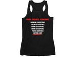 Fit Forward Gear, a Black Women's Racerback (back-view)