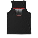 Fit Forward Gear, a Deep Black Allmade Eco Triblend Tank (back-view)