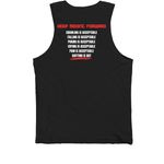 Fit Forward Gear, a Black Premium Cotton Tank (back-view)