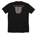 Fit Forward Gear, a Solid Black Blend Premium Unisex Tee (back-view)