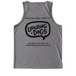 Laughing Dogs Swag, a Aluminum Grey Allmade Eco Triblend Tank (back-view)