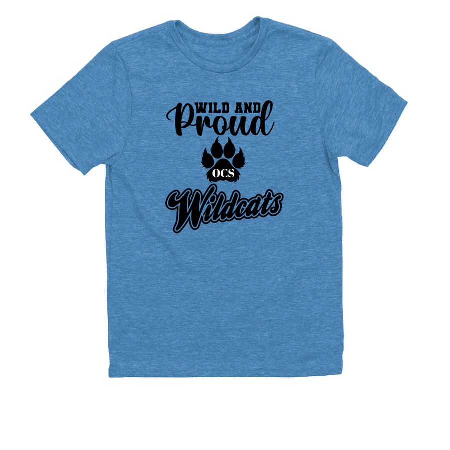 Wild & Proud Tops, a Azure Blue Allmade Youth Eco Triblend Tee