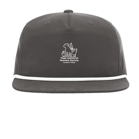 PMHS-CV Snapback Cap, a Charcoal/ White Printed Umpqua Snapback Cap