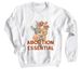 Abortion is Essential, a White Crewneck Sweatshirt
