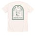 Take it Easy, a Heather Natural Premium Unisex Tee (back-view)