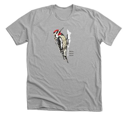 Yellow-bellied Sapsucker T-Shirt, a Athletic Heather Premium Unisex Tee