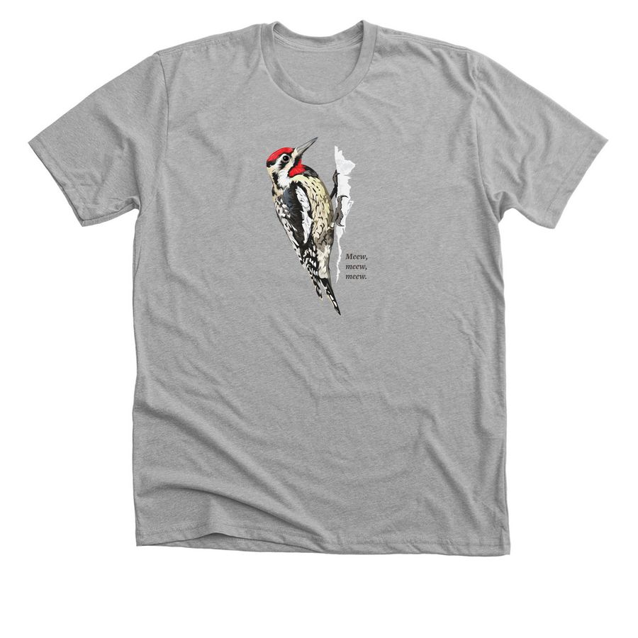 Yellow-bellied Sapsucker T-Shirt, a Athletic Heather Premium Unisex Tee