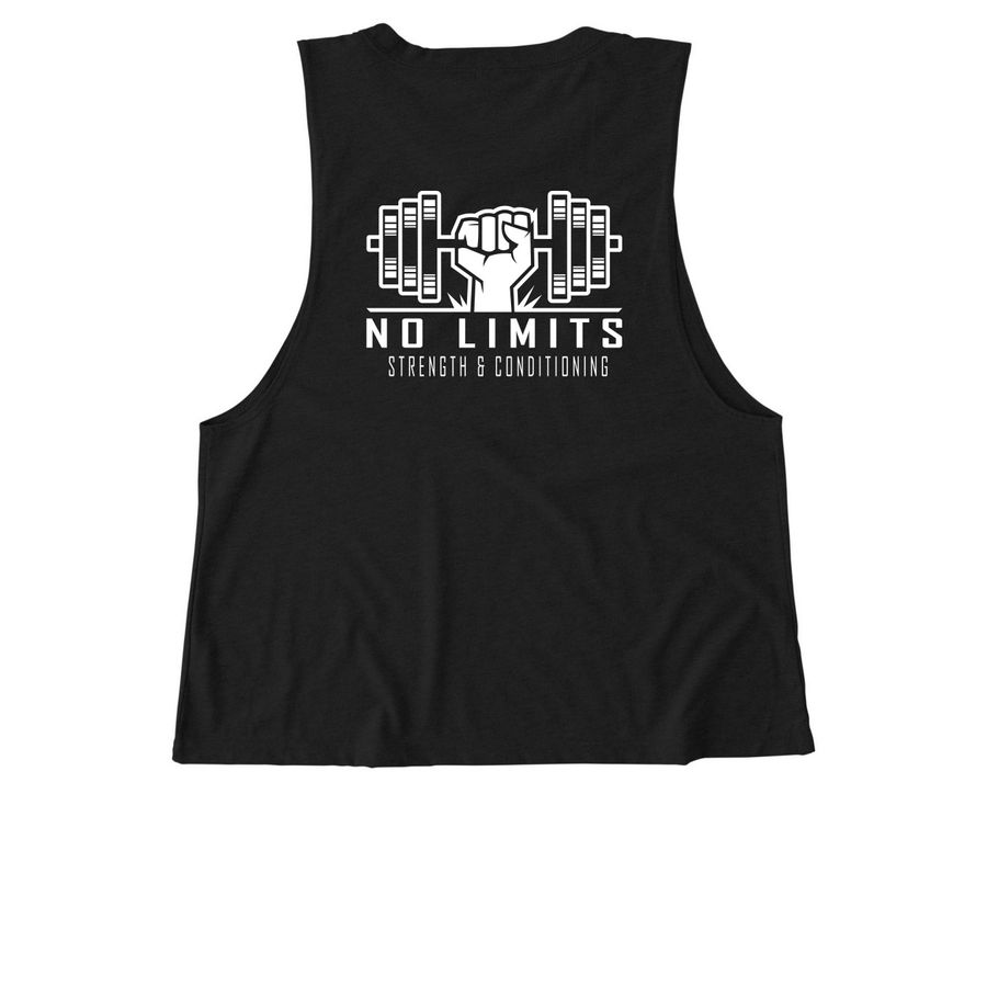 Women's Tanks&nbsp;, a Deep Black Allmade Eco Triblend Women?s Muscle Tank (back-view)