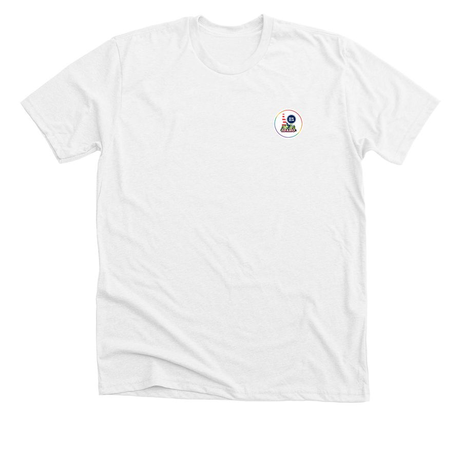 Idaho 50501 Pride, a Solid White Blend Premium Unisex Tee