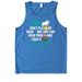 TGPR 25th Anniversary Ts #6 We Ain't Playin', a Azure Blue Allmade Eco Triblend Tank