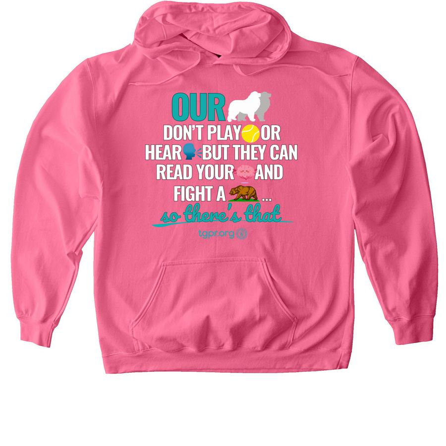 TGPR 25th Anniversary Ts #6 We Ain't Playin', a Pink Lemonade Softstyle Pullover Hoodie