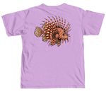 QUit Lion', a Neon Violet Comfort Colors Unisex Tee (back-view)