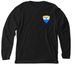 MDTC SMALL LOGO LONG SLEEVE SHIRT, a Solid Black Blend Premium Long Sleeve Tee
