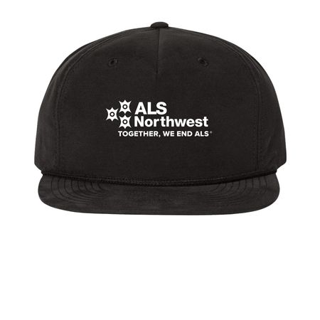 ALS NW Hats, a Black Printed Umpqua Snapback Cap