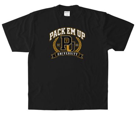 PEU University&nbsp;, a Black Heavyweight Garment Dye Tee