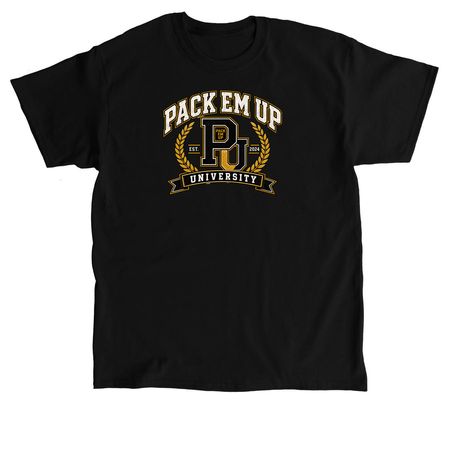 PEU University&nbsp;, a Black Classic Unisex Tee