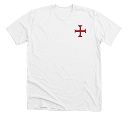 KING BALDWIN RED INK, a Solid White Blend Premium Unisex Tee