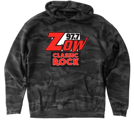 Unisex Tops, a Black Camo Heavyweight Camo Pullover Hoodie