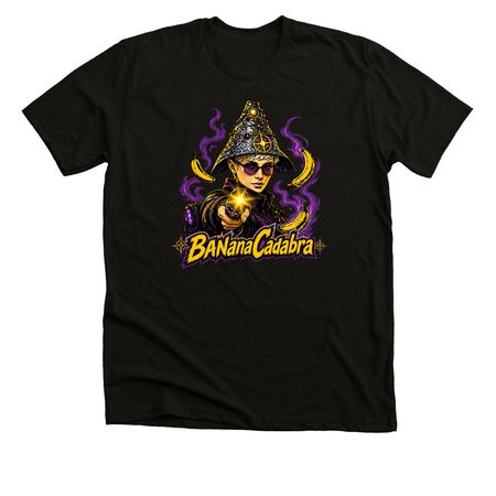 BANanaCadabra! T-Shirt, a Solid Black Blend Premium Unisex Tee