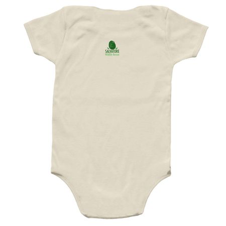 Wild Thing Onesie, a Natural Infant Onesie (back-view)