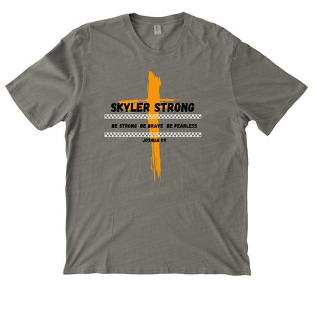 SKYLER STRONG, a Driftwood Grey Allmade Organic Cotton Mineral Dye Tee