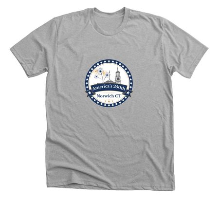 America's 250th Norwich CT, a Athletic Heather Premium Unisex Tee