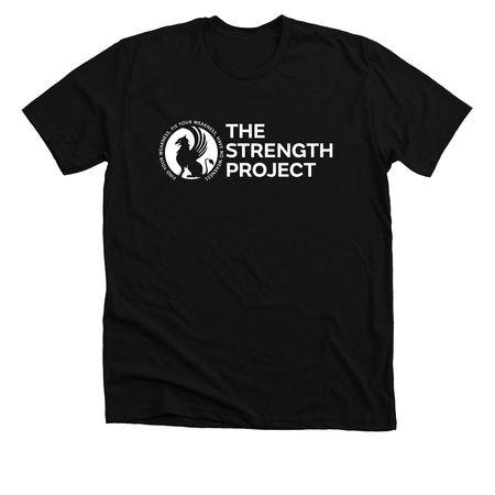 Built Not Broken, White, a Solid Black Blend Premium Unisex Tee