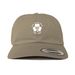 Adjustable snap back cap, a Khaki Printed Classic Baseball Cap