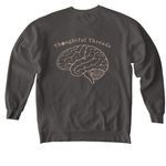 Thoughtful Threads, a Pepper Comfort Colors Crewneck Sweatshirt (back-view)
