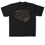 Thoughtful Threads, a Black Heavyweight Garment Dye Tee (back-view)