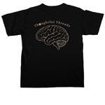 Thoughtful Threads, a Black Comfort Colors Unisex Tee (back-view)