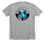 CDA Logo Apparel Design 1, a Athletic Heather Premium Unisex Tee (back-view)