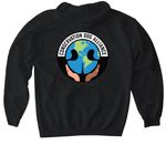 CDA Logo Apparel Design 1, a Black Gildan Softstyle Pullover Hoodie (back-view)