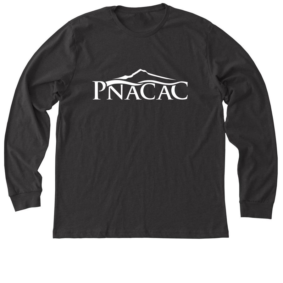 PNACAC Long Sleeve - White Logo, a Dark Grey Heather Premium Long Sleeve Tee