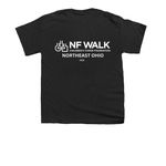 NF Walk Northeast Ohio 2026, a Black Youth Unisex Tee (back-view)