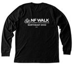 NF Walk Northeast Ohio 2026, a Black Heather Premium Long Sleeve Tee (back-view)