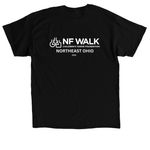NF Walk Northeast Ohio 2026, a Black Classic Unisex Tee (back-view)