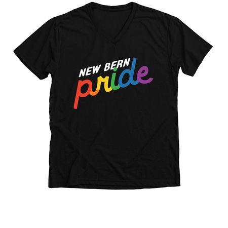 New Bern Pride, a Solid Black Blend Premium V-Neck Tee