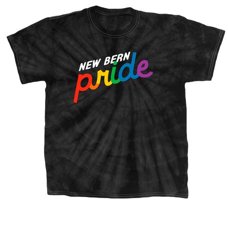 New Bern Pride, a Black Classic Tie Dye Tee