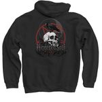 HinderedSoul FirstLine Merch, a Black Pullover Hoodie (back-view)