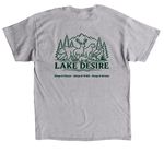 Save Lake Desire, a Sport Grey Classic Unisex Tee (back-view)