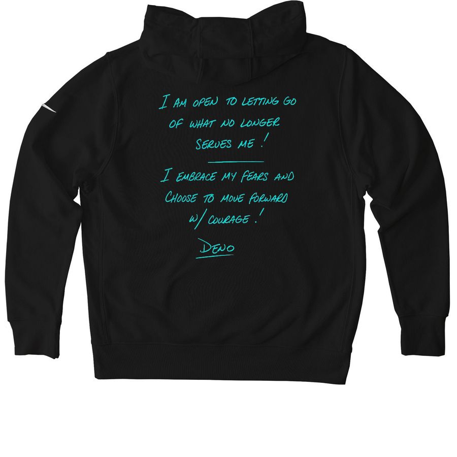 Deno?s Affirmations, a Black Nike Club Fleece Pullover Hoodie