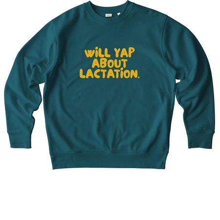 will yap (mustard), a Stargazer Stanley/Stella Unisex Changer 2.0 Crewneck Sweatshirt