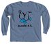 Two Boobies (Dark w/ Blue Feet), a Blue Jean Comfort Colors Long Sleeve Tee