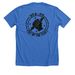 25 logo Unisex and Mens&nbsp;, a Heather True Royal Premium Unisex Tee (back-view)