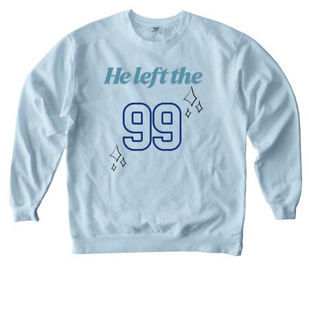 "To Get The 1" Collection, a Chambray Comfort Colors Crewneck Sweatshirt